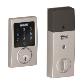 Schlage Connect Front Door Lock Silver