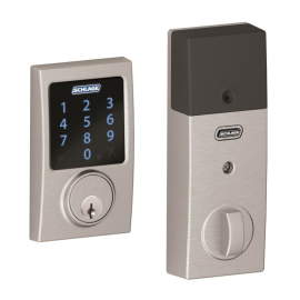 Serrure de Porte Avant Schlage Connect Argentée